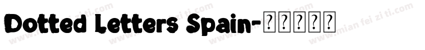 Dotted Letters Spain字体转换